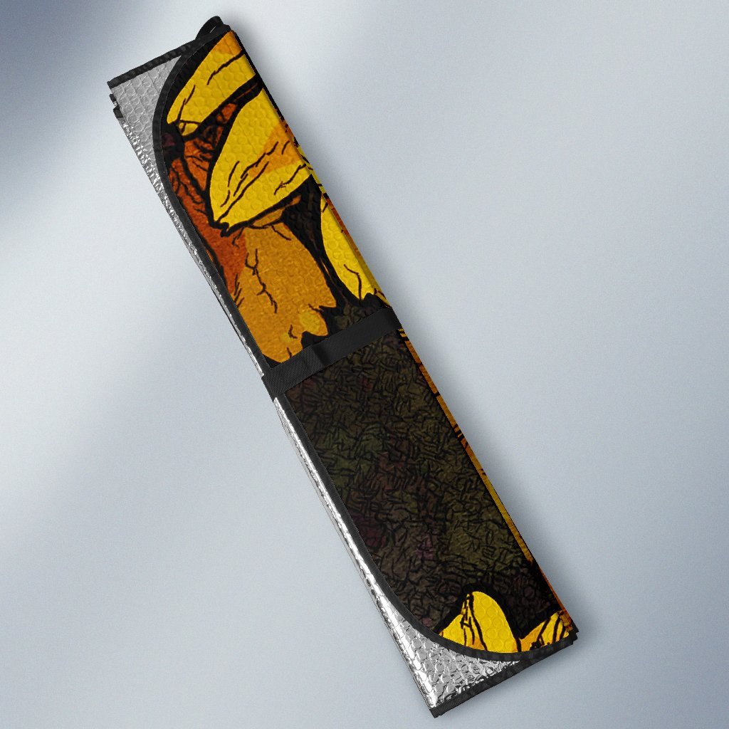 Sunflower Print Pattern Car Sun Shade-grizzshop