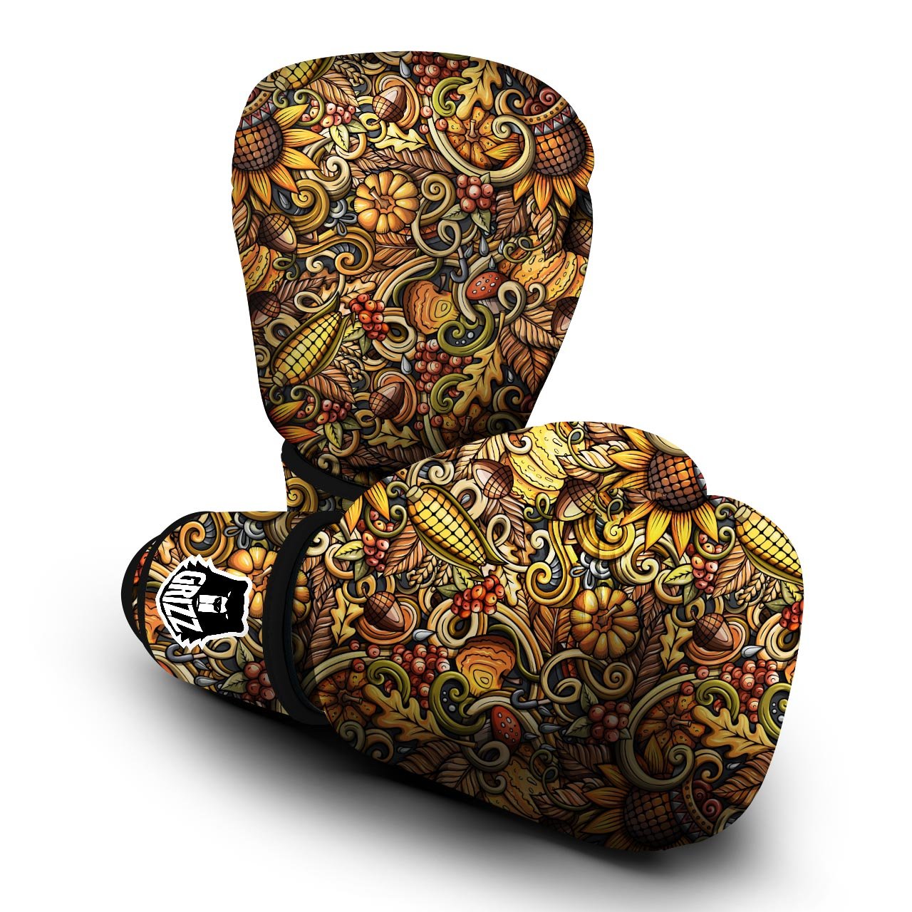 Sunflower Psychedelic Boxing Gloves-grizzshop