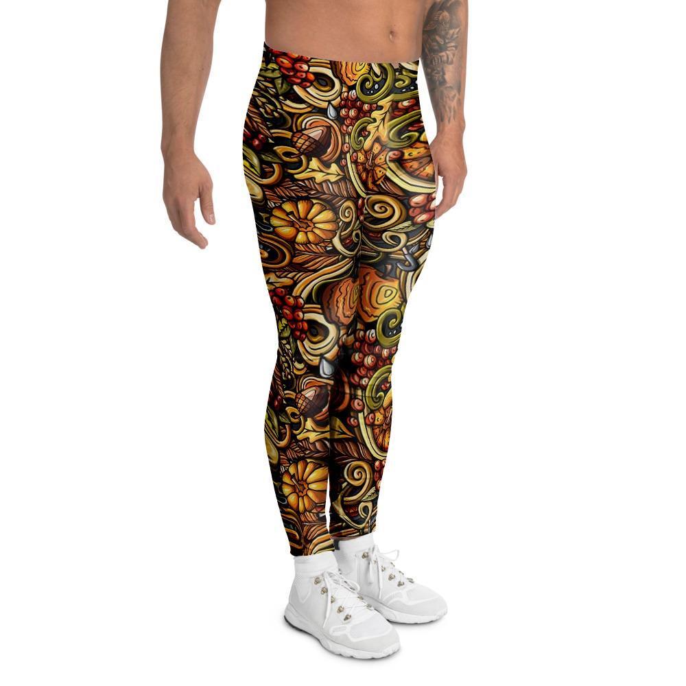 Sunflower Psychedelic Men's Leggings-grizzshop