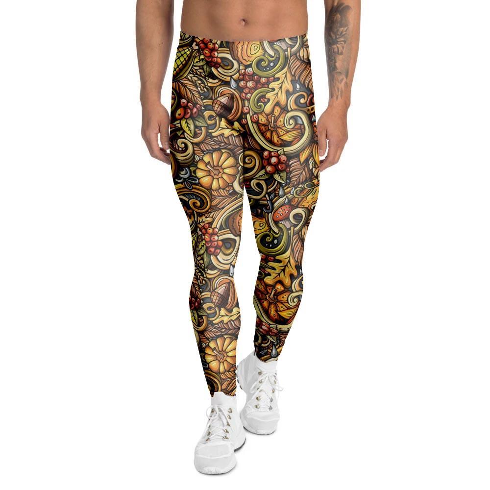 Sunflower Psychedelic Men's Leggings-grizzshop