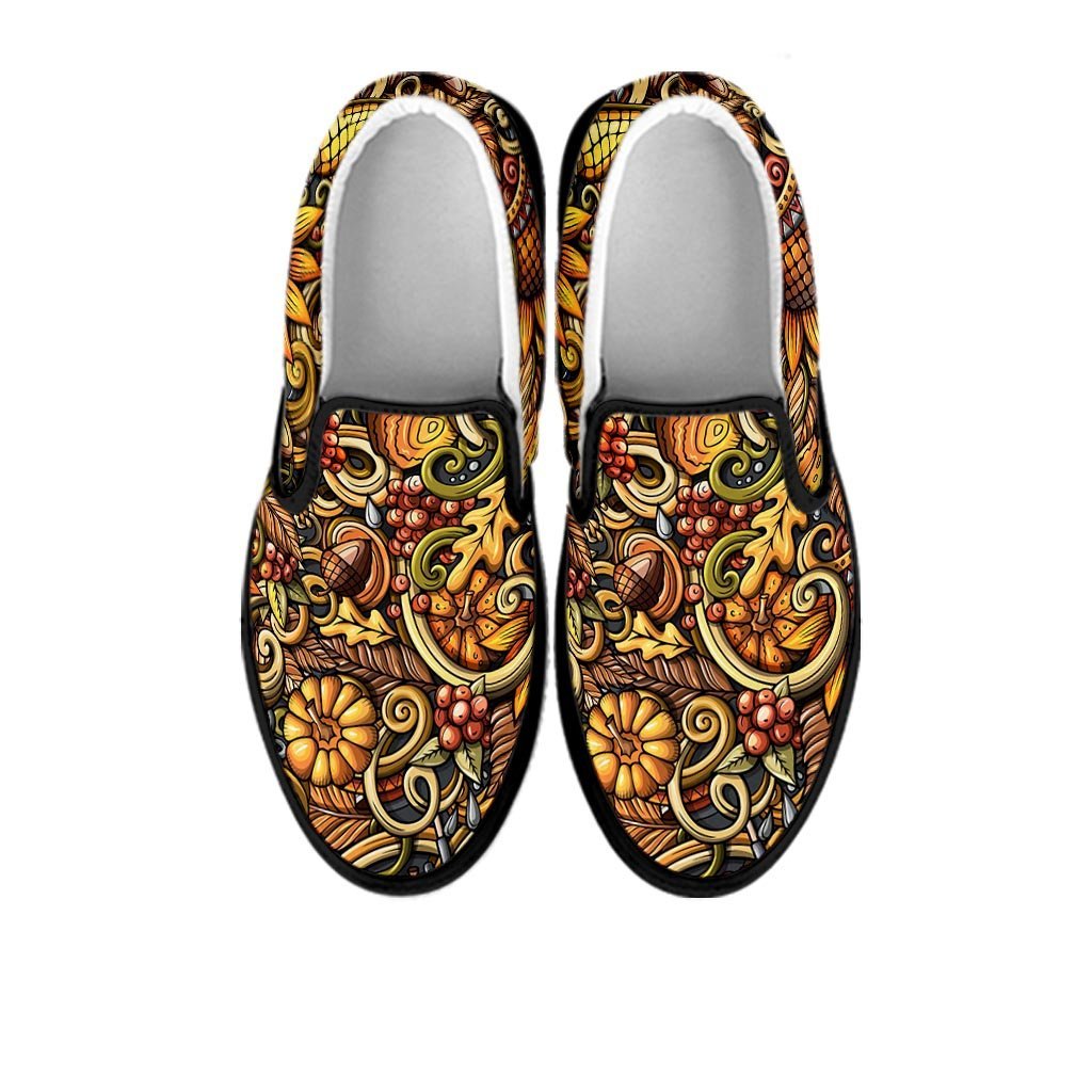 Sunflower Psychedelic Men's Slip On Sneakers-grizzshop