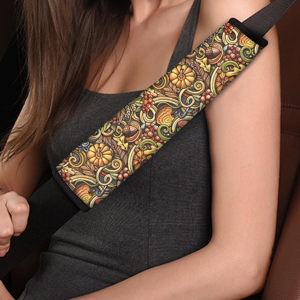 Sunflower Psychedelic Seat Belt Cover-grizzshop