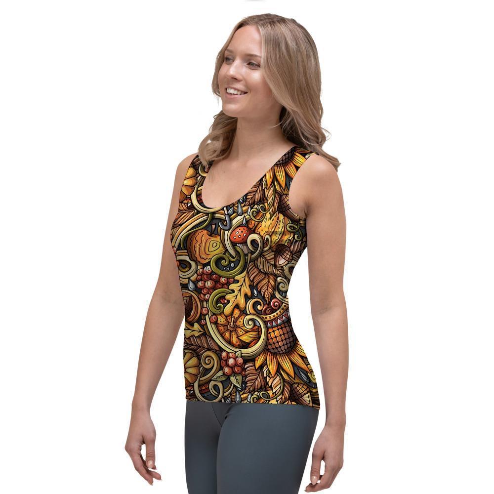 Sunflower Psychedelic Women's Tank Top-grizzshop