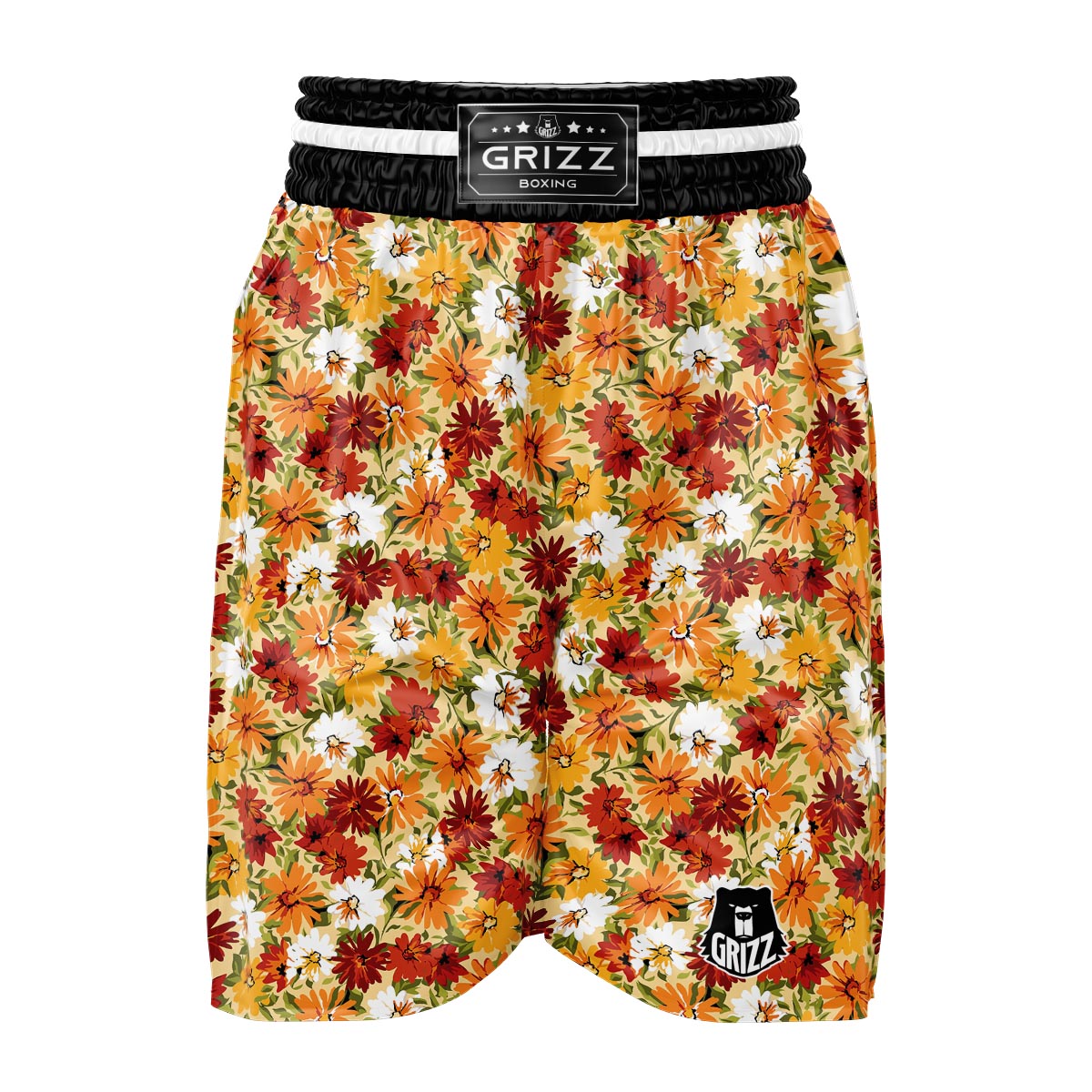 Sunflower Red Print Pattern Boxing Shorts-grizzshop