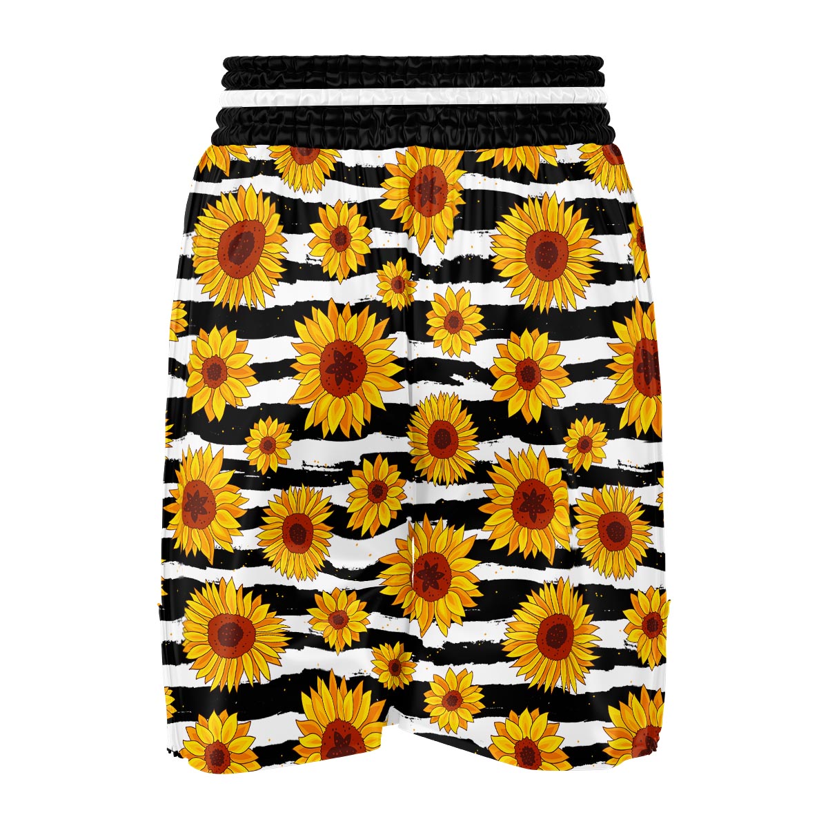 Sunflower Stripe Print Pattern Boxing Shorts-grizzshop