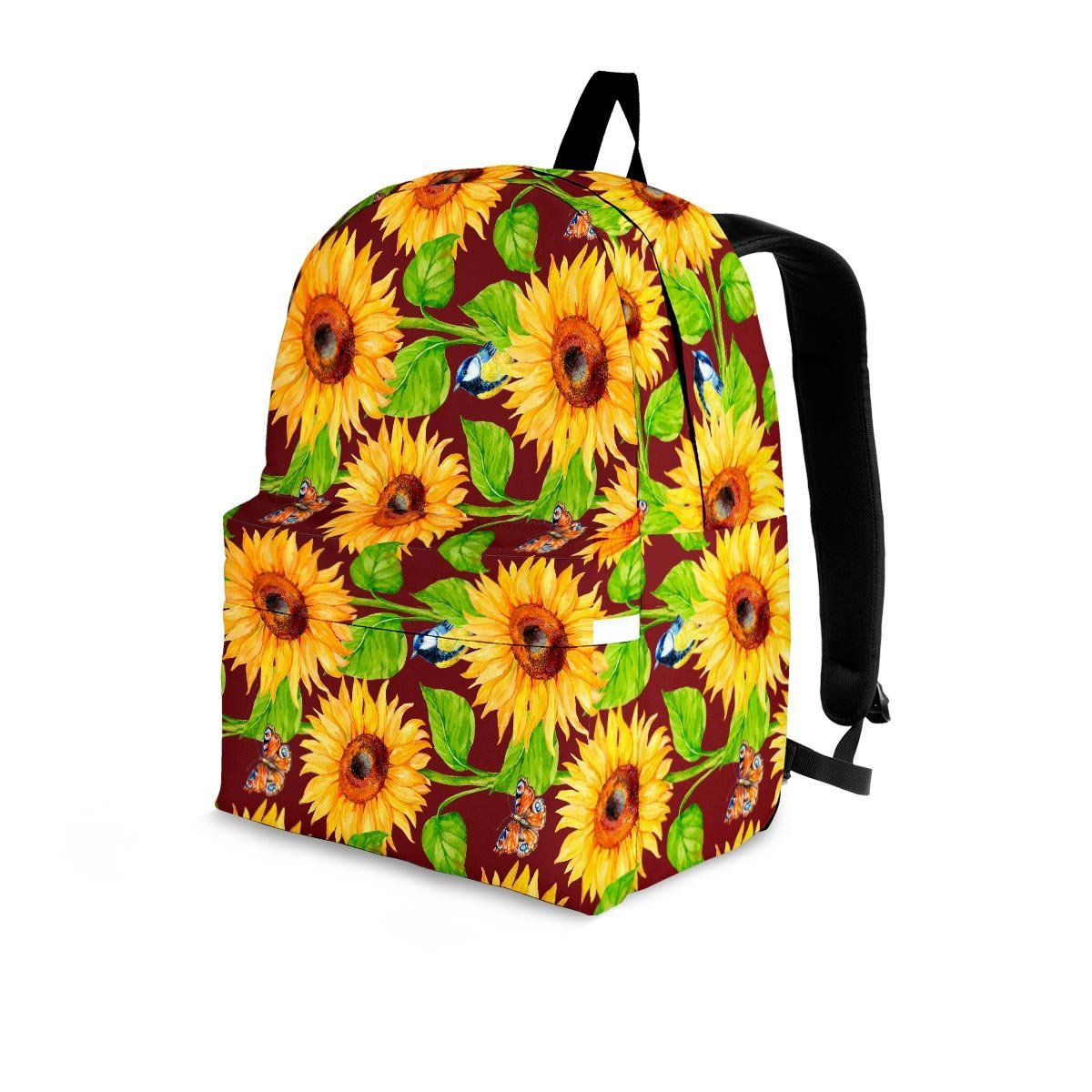 Sunflower With Bird And Butterfly Backpack-grizzshop