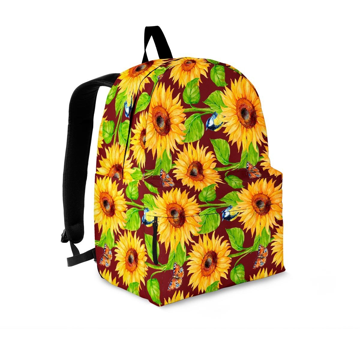 Sunflower With Bird And Butterfly Backpack-grizzshop