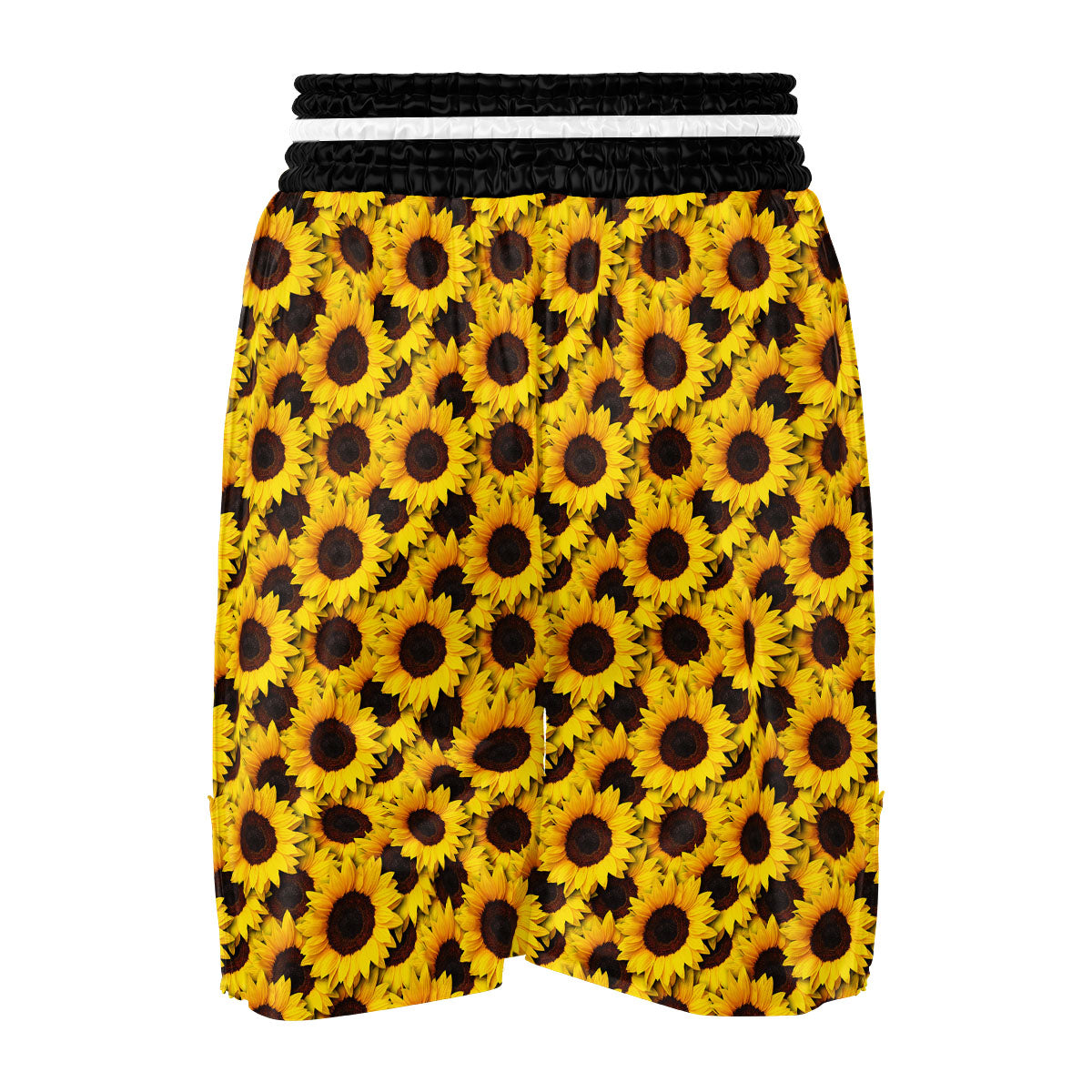 Sunflower Yellow Print Pattern Boxing Shorts-grizzshop