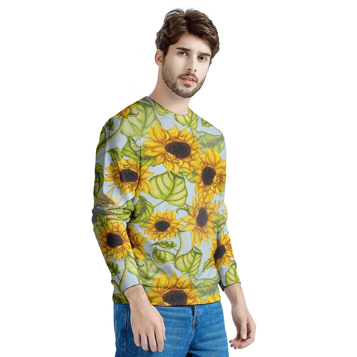 Sunflower Blue Men's Sweatshirt-grizzshop