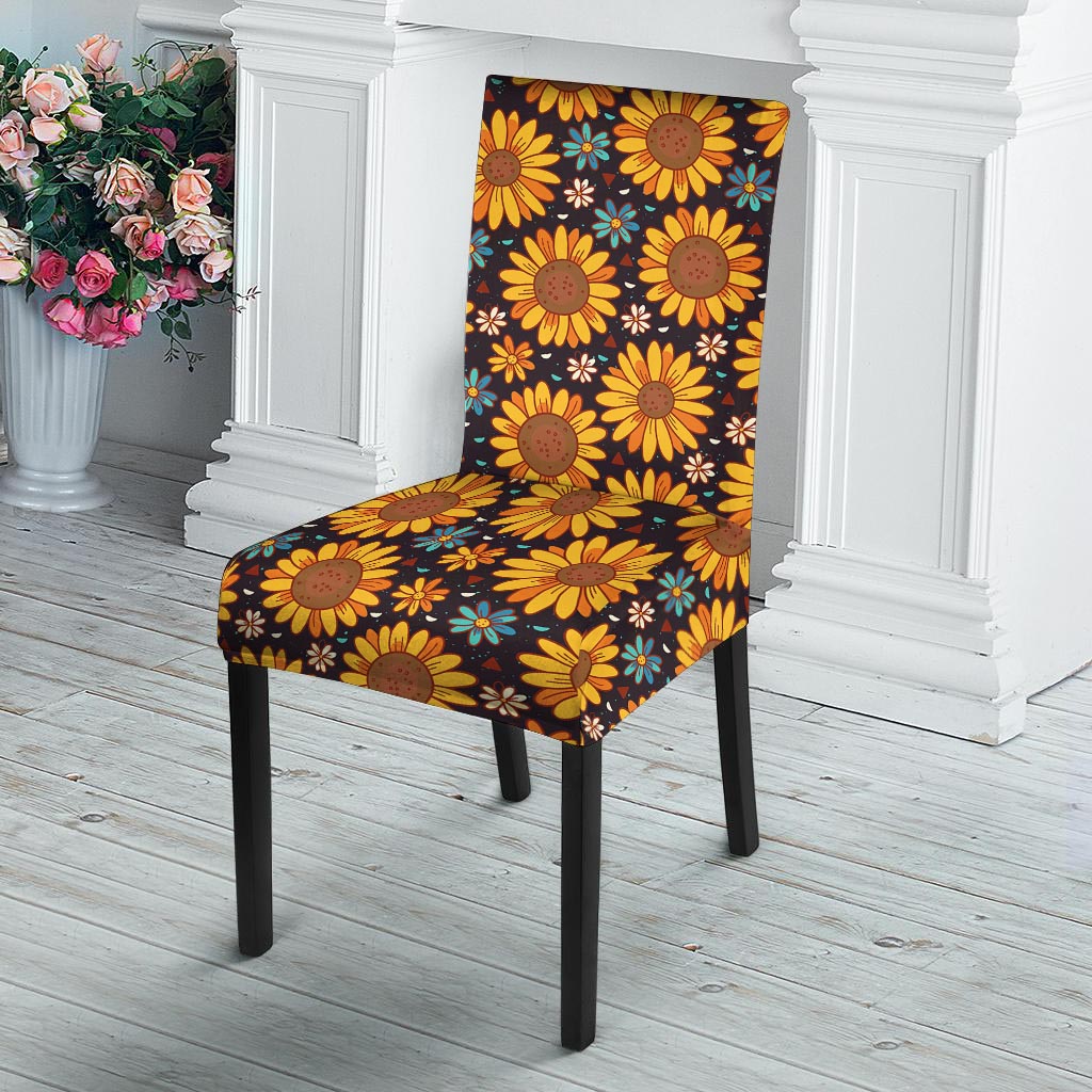 Sunflowr Floral Chair Cover-grizzshop