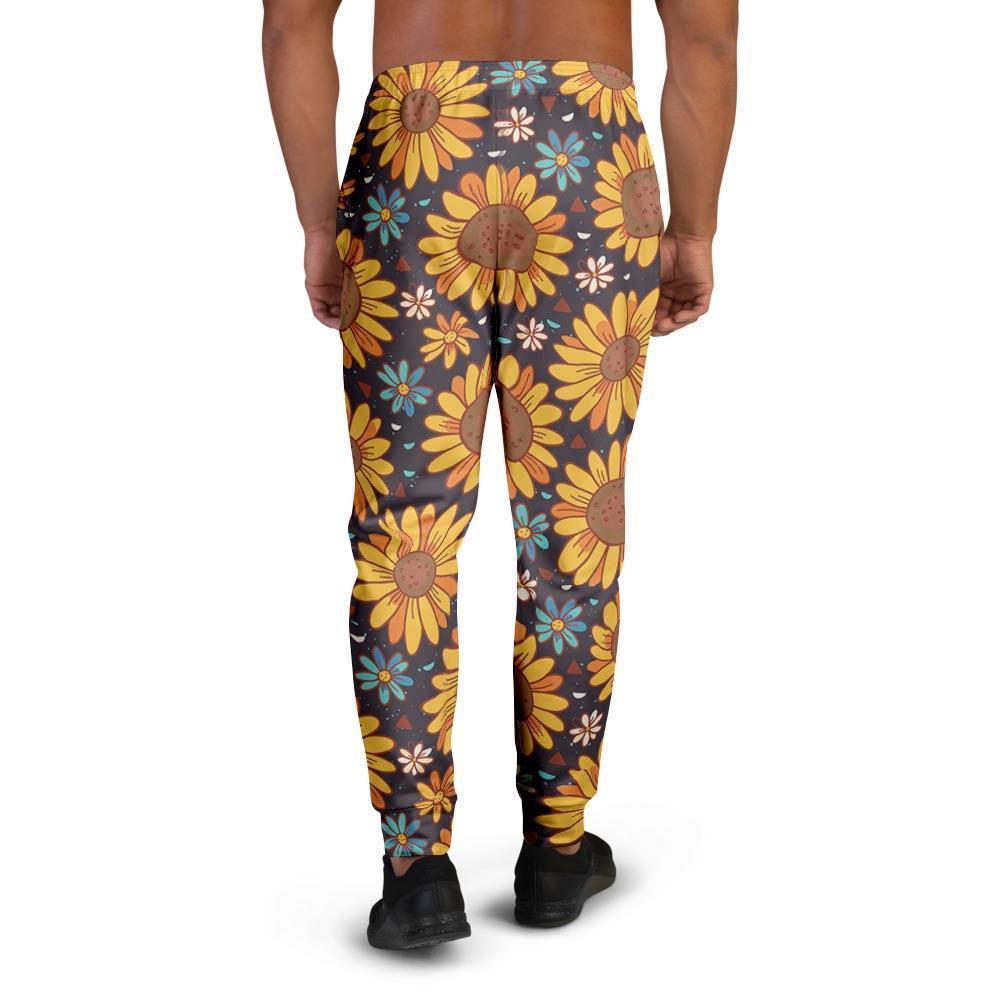 Sunflowr Floral Men's Joggers-grizzshop