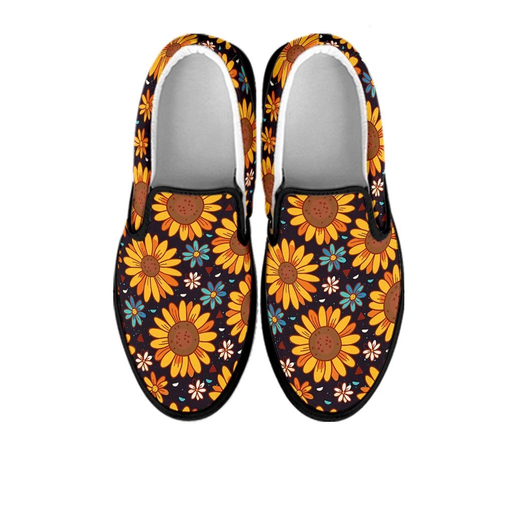 Sunflowr Floral Women's Slip On Sneakers-grizzshop