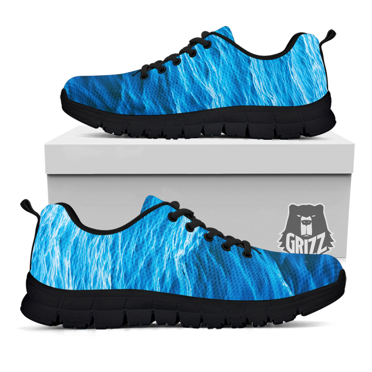 Surface Ocean Print Black Sneaker-grizzshop
