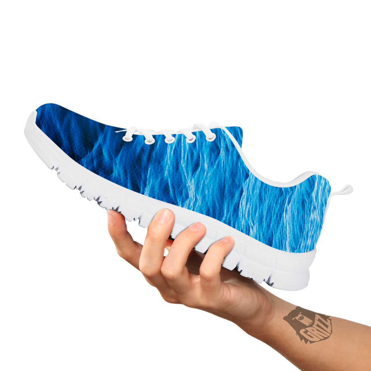 Surface Ocean Print White Sneaker-grizzshop