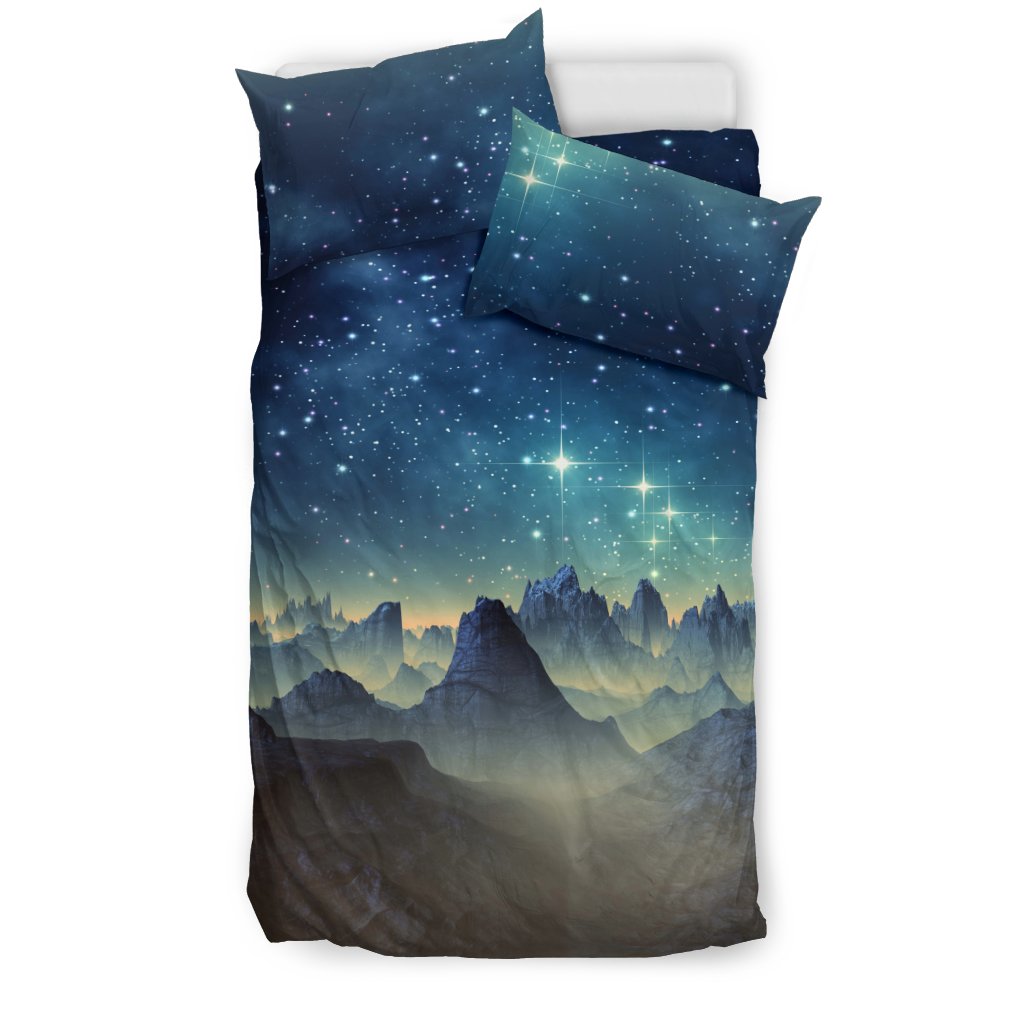 Surface Planet Galaxy Space Print Duvet Cover Bedding Set-grizzshop