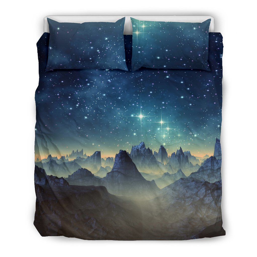 Surface Planet Galaxy Space Print Duvet Cover Bedding Set-grizzshop