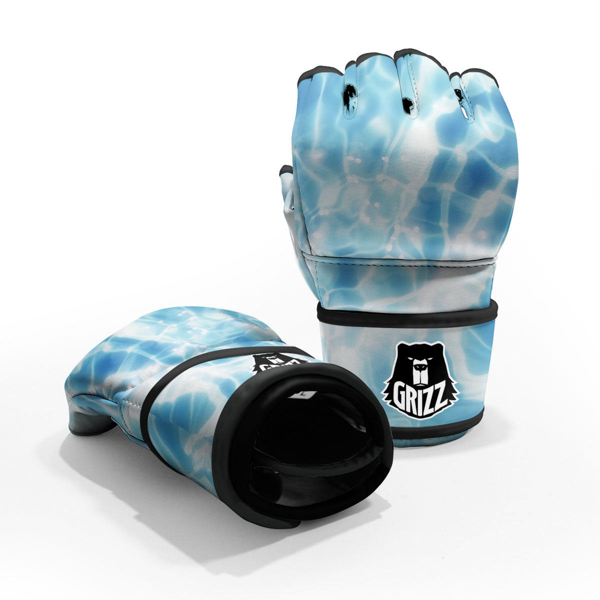 Surface Pool Water Print MMA Gloves-grizzshop