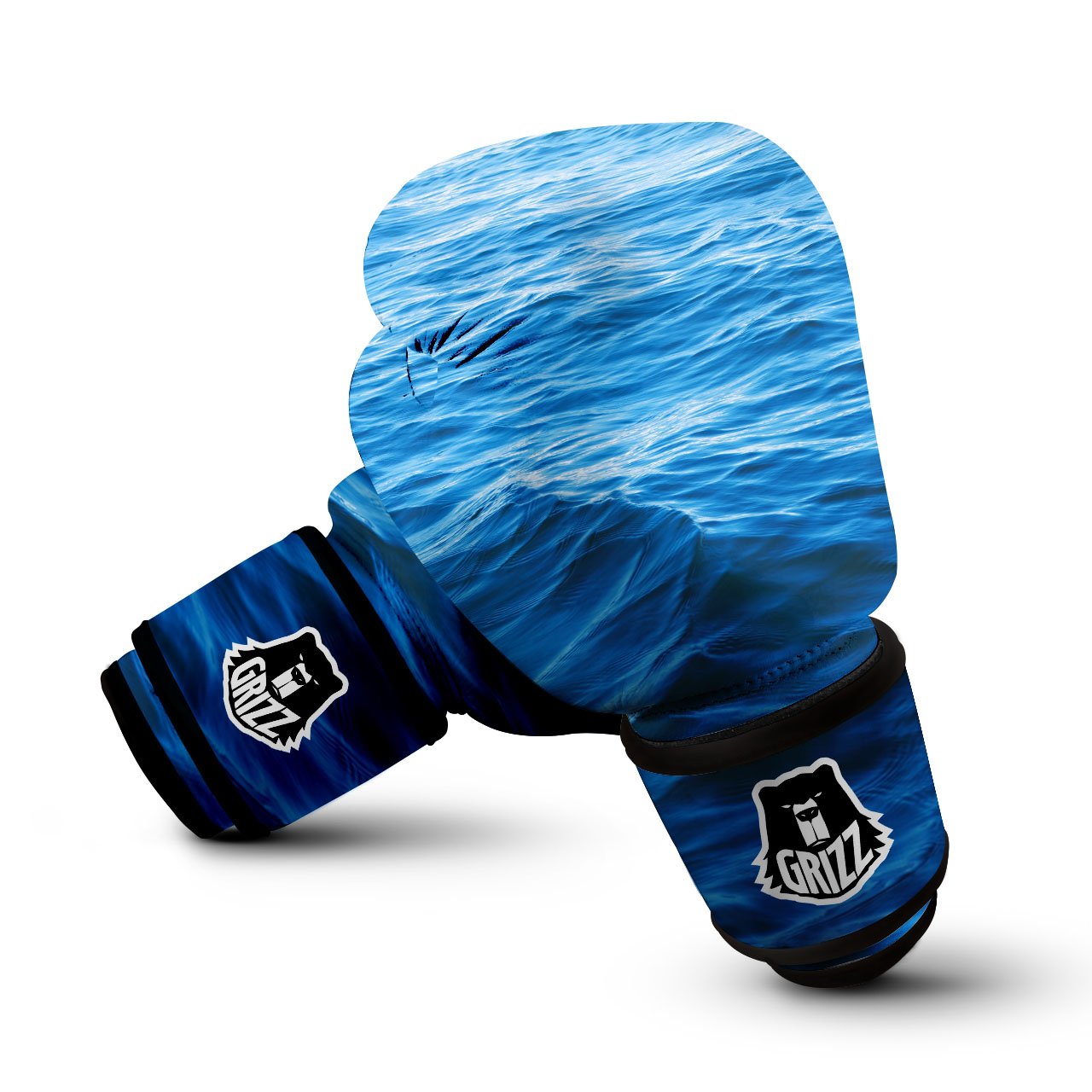 Surface Ocean Print Boxing Gloves-grizzshop