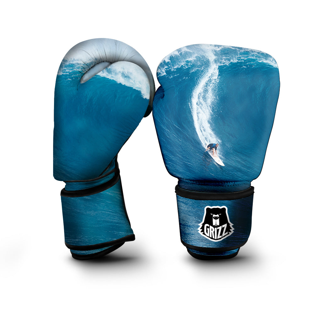 Surfing On Sea Print Boxing Gloves-grizzshop