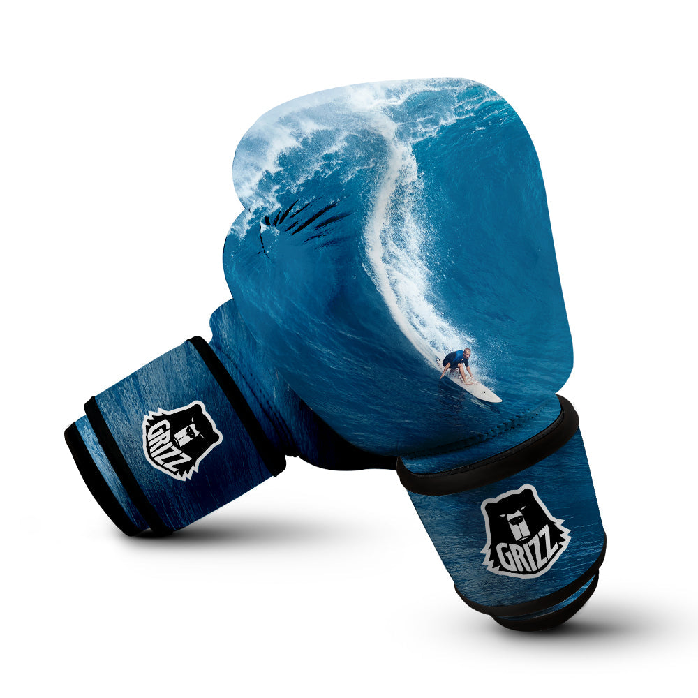 Surfing On Sea Print Boxing Gloves-grizzshop