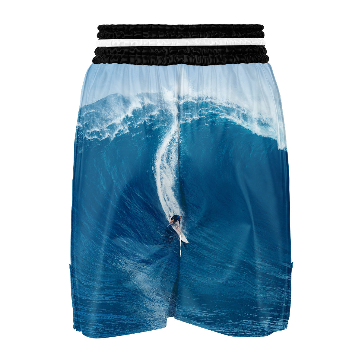 Surfing On Sea Print Boxing Shorts-grizzshop
