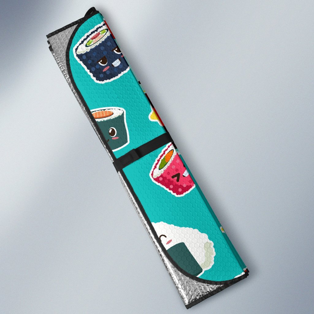 Sushi Pattern Print Car Sun Shade-grizzshop