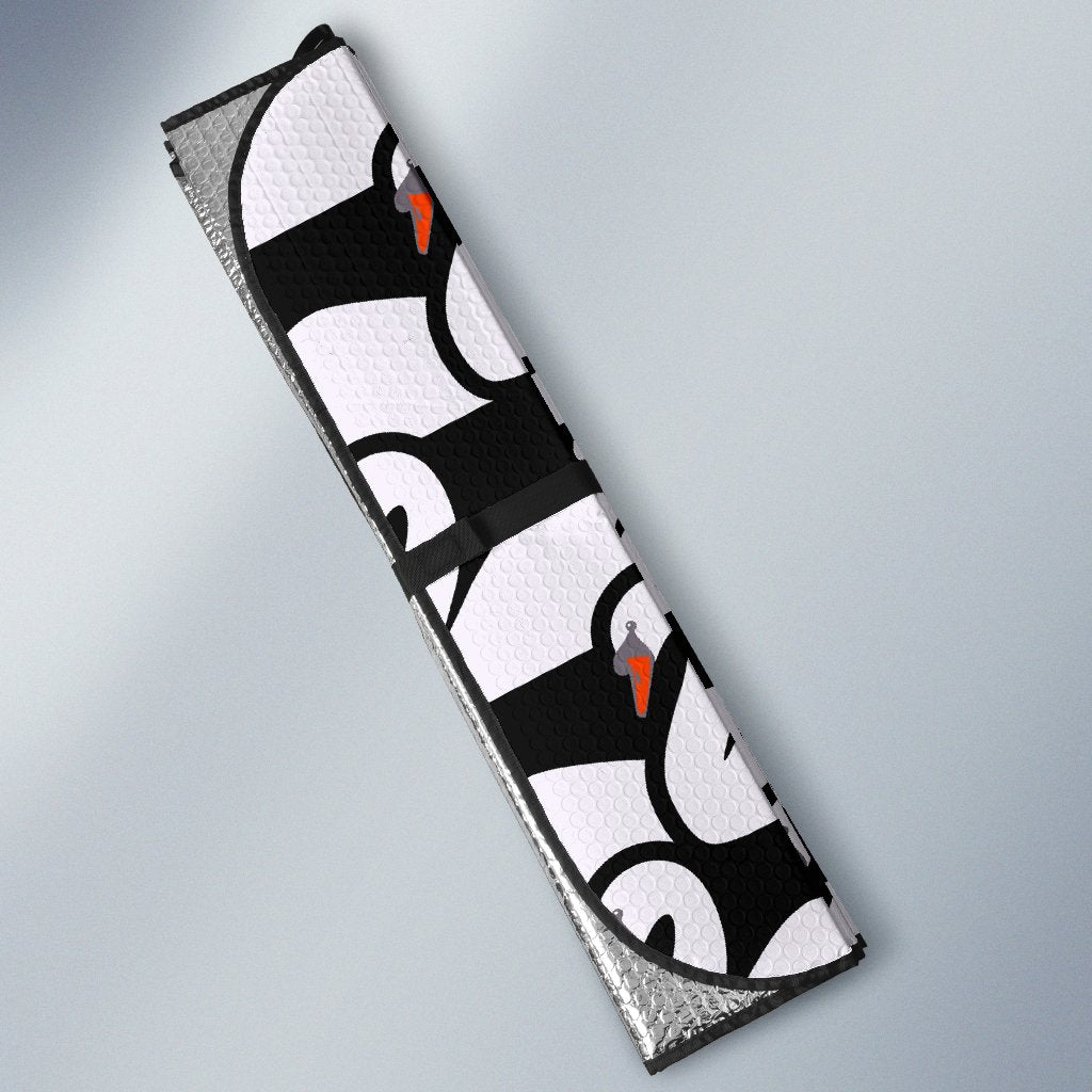 Swan Pattern Print Car Sun Shade-grizzshop