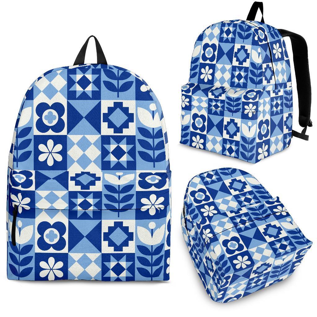 Swedish Pattern Print Backpack-grizzshop