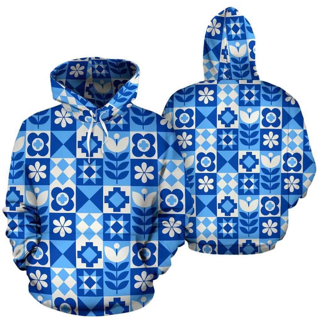 Swedish Pattern Print Men Women Pullover Hoodie-grizzshop