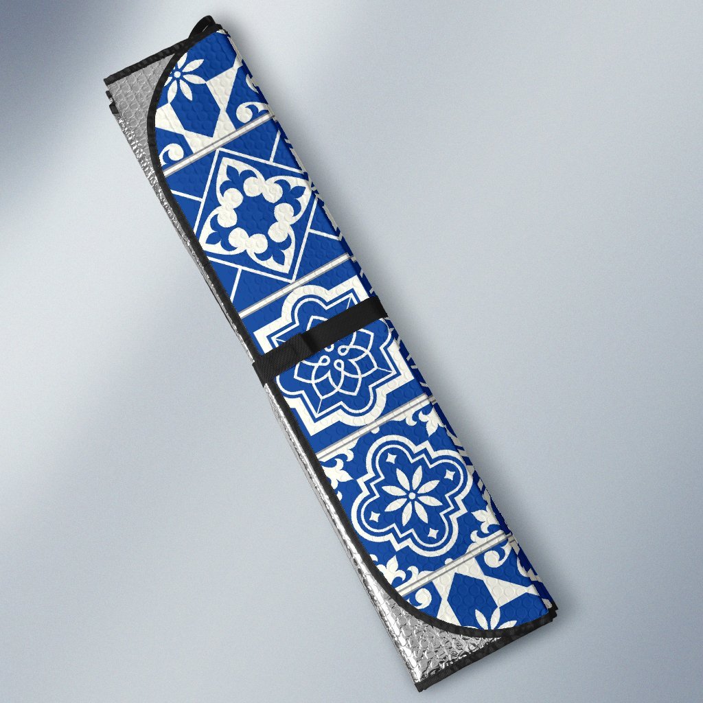 Swedish Print Pattern Car Sun Shade-grizzshop