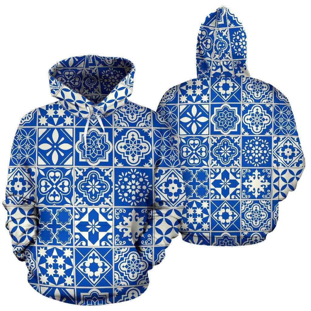 Swedish Print Pattern Men Women Pullover Hoodie-grizzshop