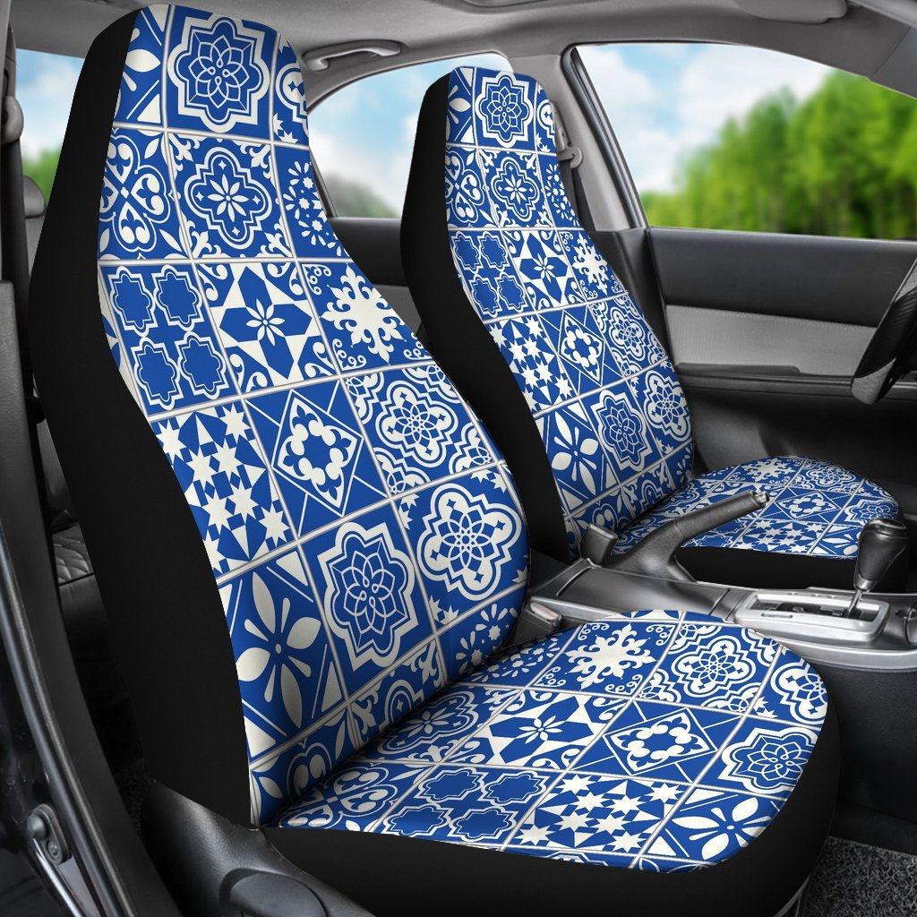 Swedish Print Pattern Universal Fit Car Seat Covers-grizzshop
