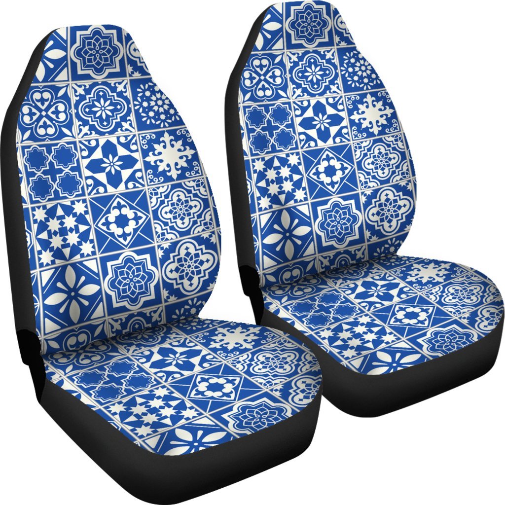 Swedish Print Pattern Universal Fit Car Seat Covers-grizzshop