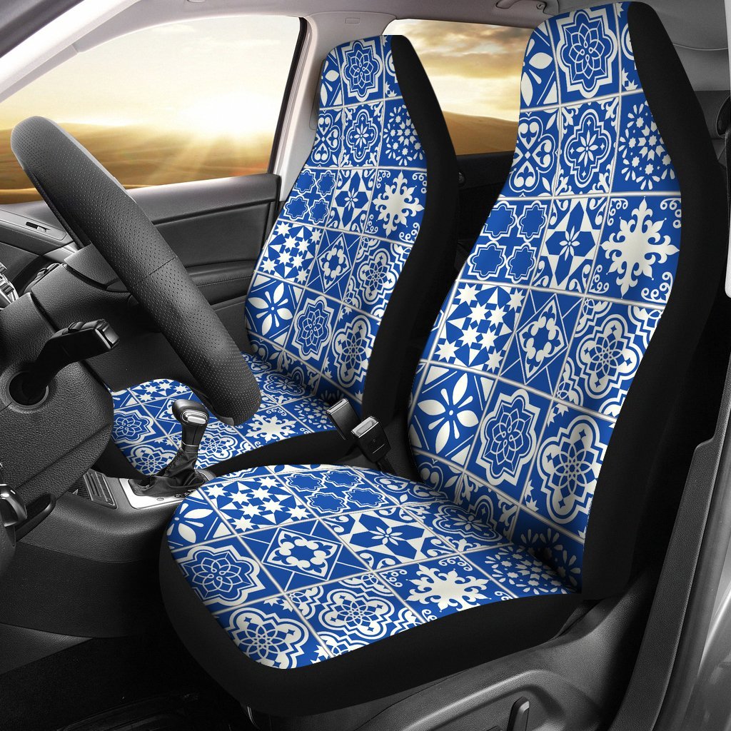 Swedish Print Pattern Universal Fit Car Seat Covers-grizzshop