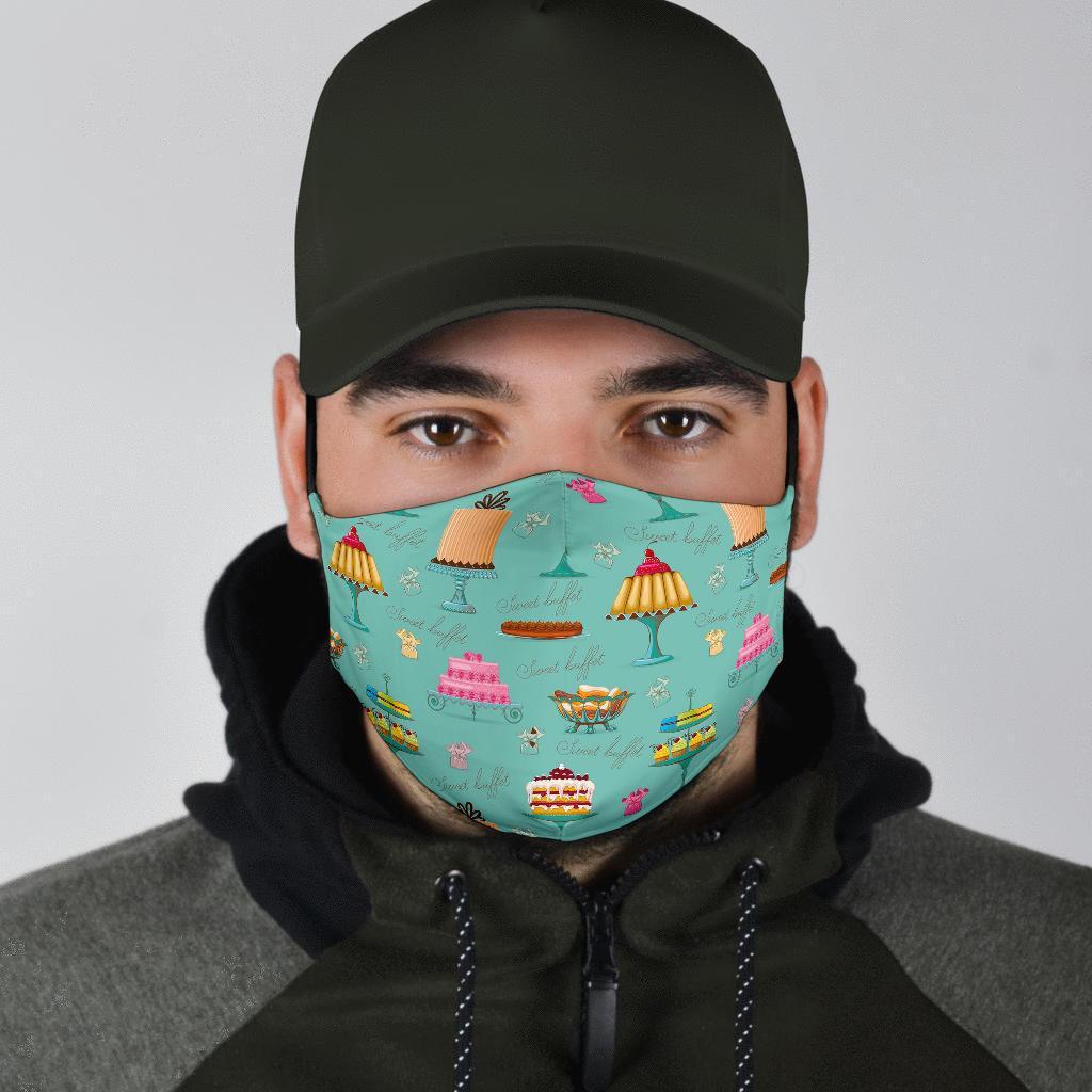 Sweet Cake Pattern Print Face Mask-grizzshop