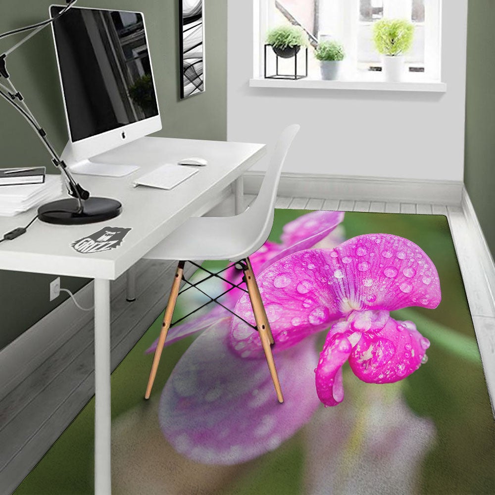 Sweet Pea Purple Print Floor Mat-grizzshop