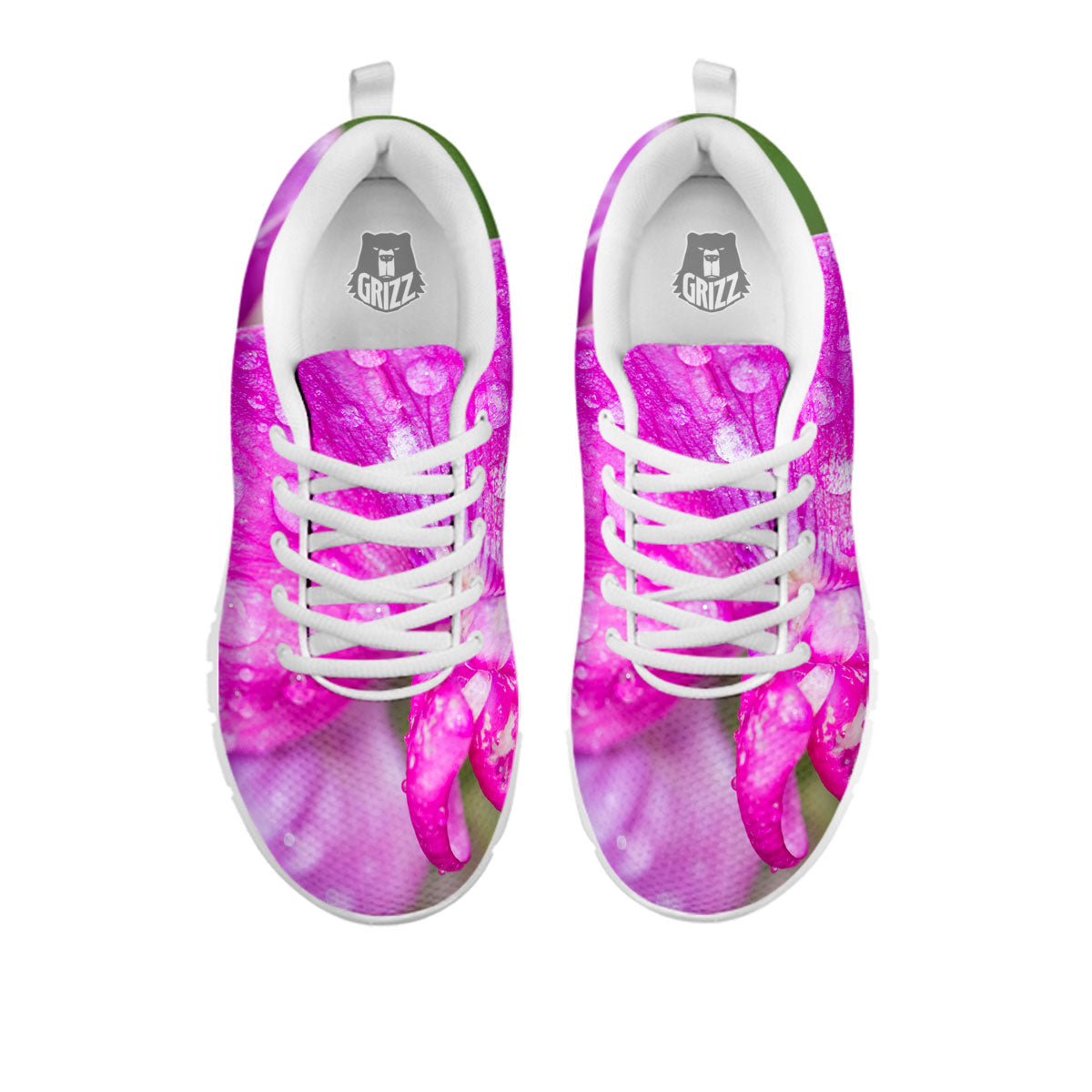 Sweet Pea Purple Print White Sneaker-grizzshop