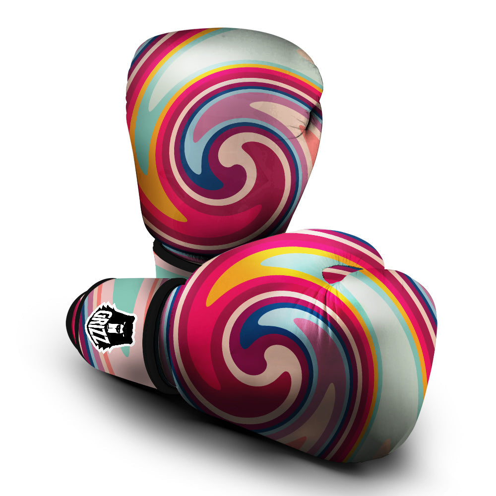 Swirl Colorful Print Boxing Gloves-grizzshop