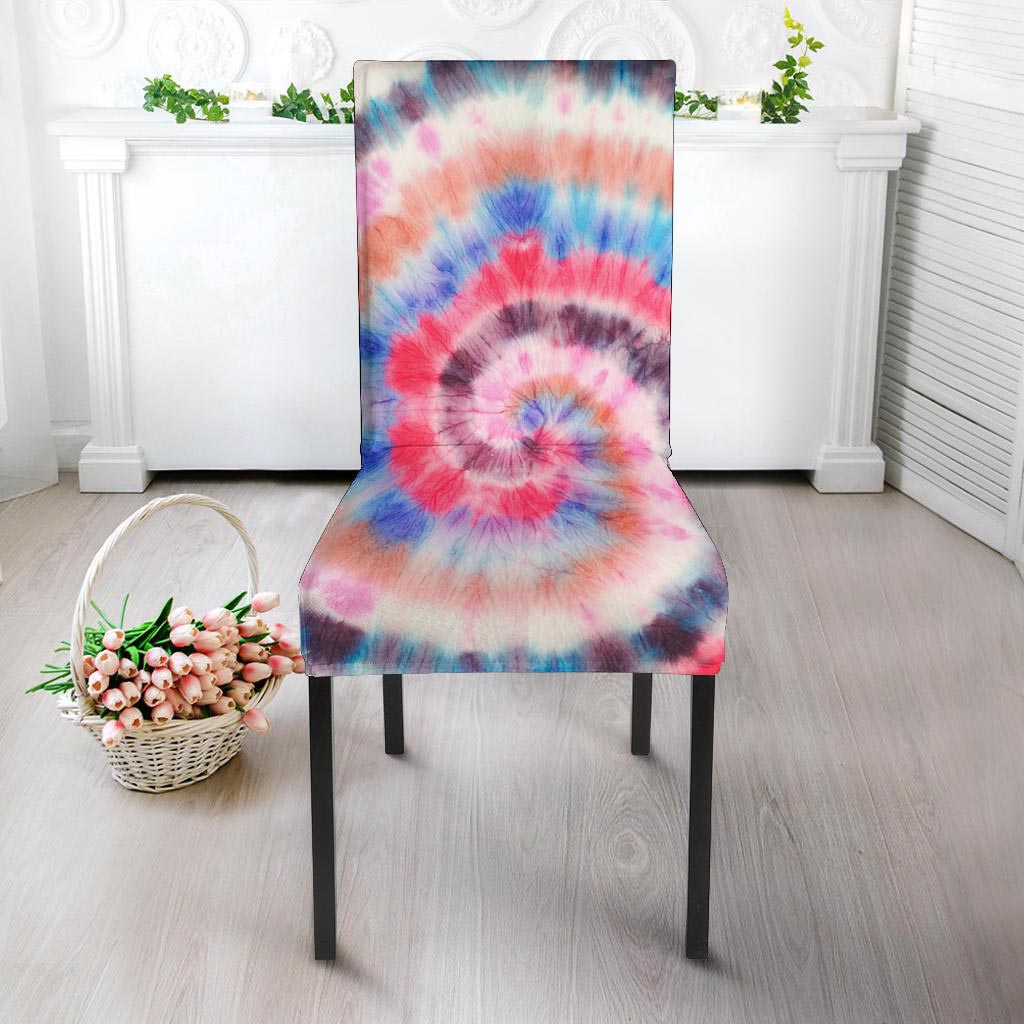 Swirl Rainbow Tie Dye Chair Cover-grizzshop