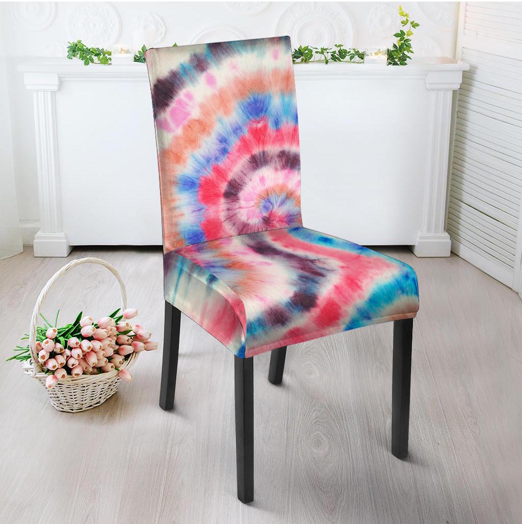 Swirl Rainbow Tie Dye Chair Cover-grizzshop