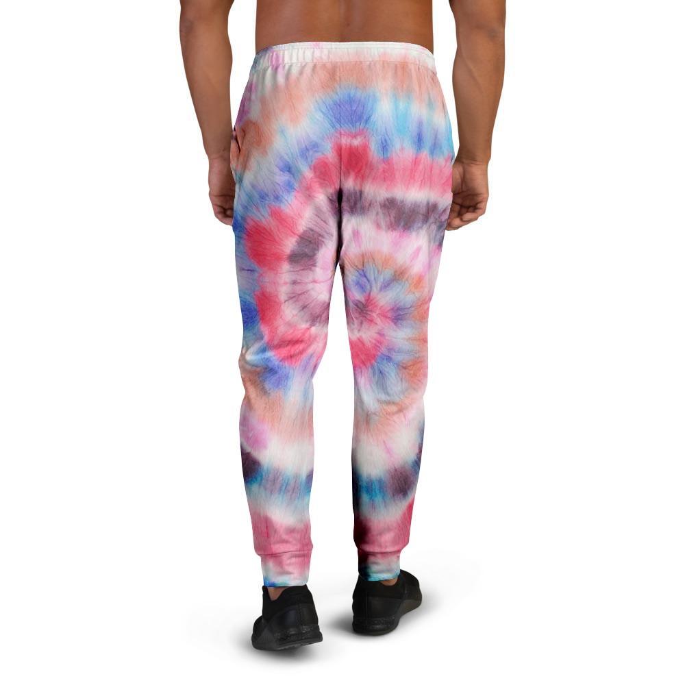 Swirl Rainbow Tie Dye Men's Joggers-grizzshop