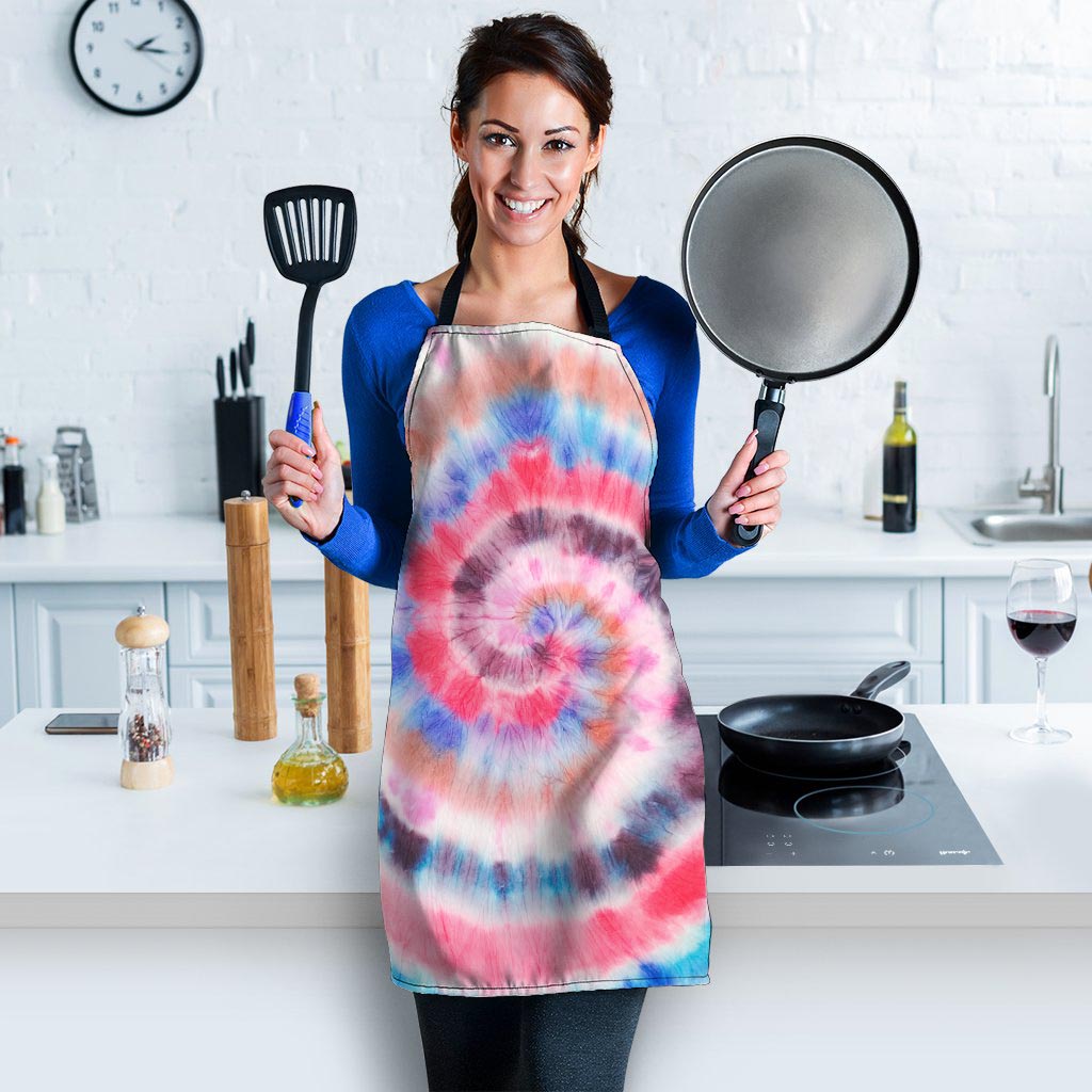 Swirl Rainbow Tie Dye Women's Apron-grizzshop