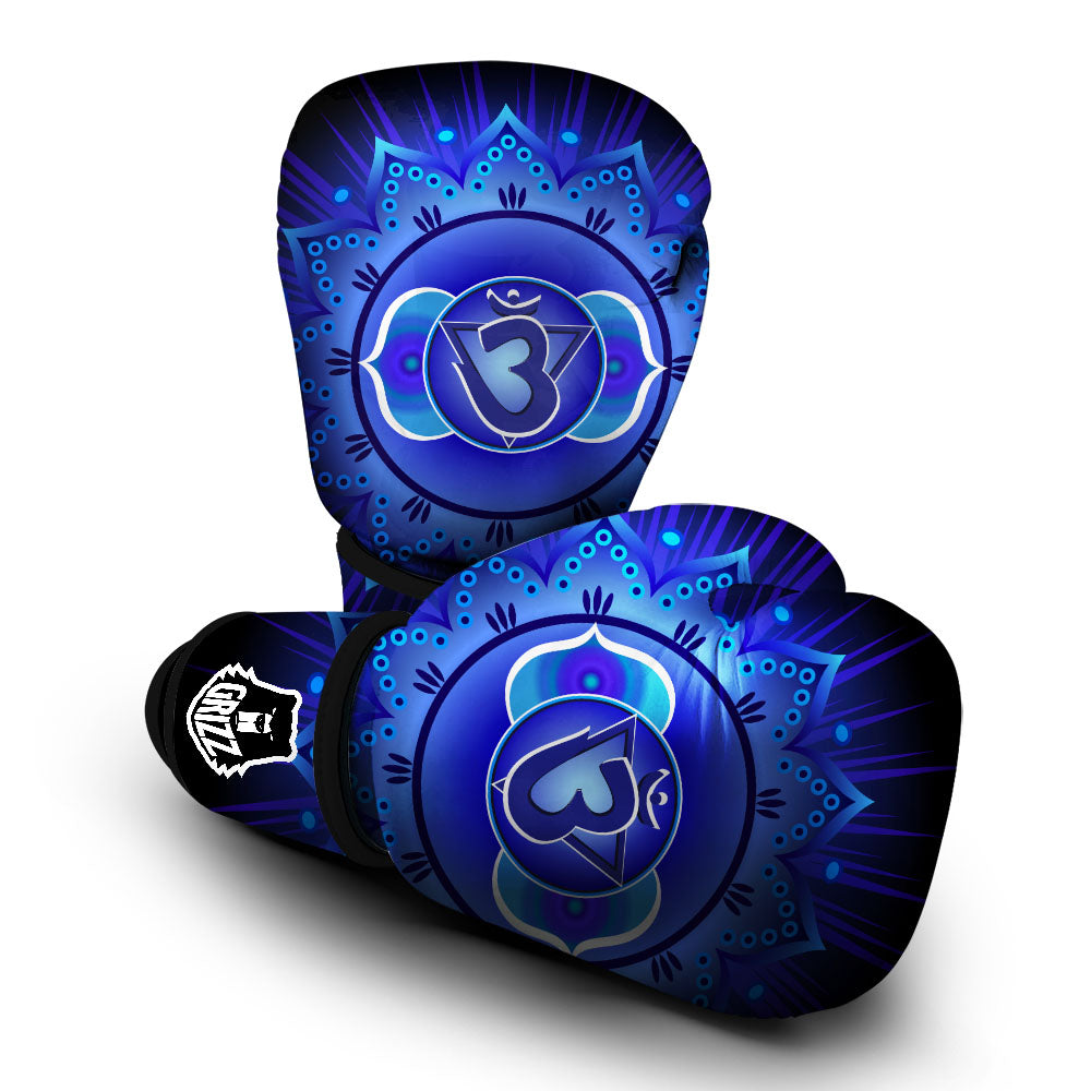 Symbol Ajna Chakra Print Boxing Gloves-grizzshop