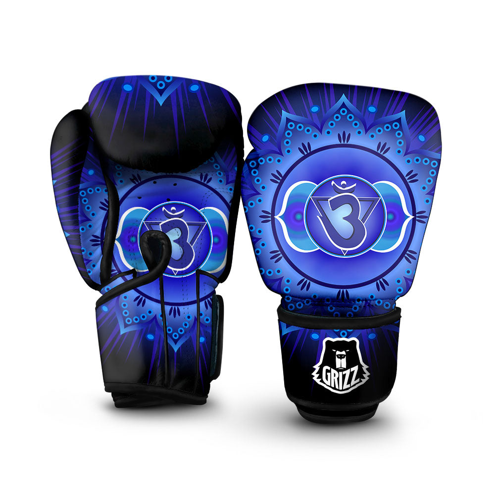 Symbol Ajna Chakra Print Boxing Gloves-grizzshop