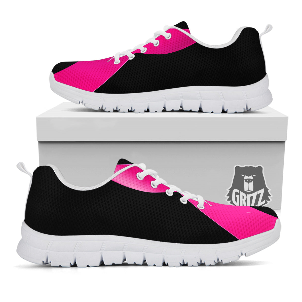 Symbol Breast Cancer Awareness Print White Sneaker-grizzshop