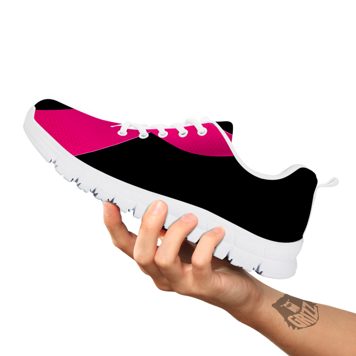 Symbol Breast Cancer Awareness Print White Sneaker-grizzshop