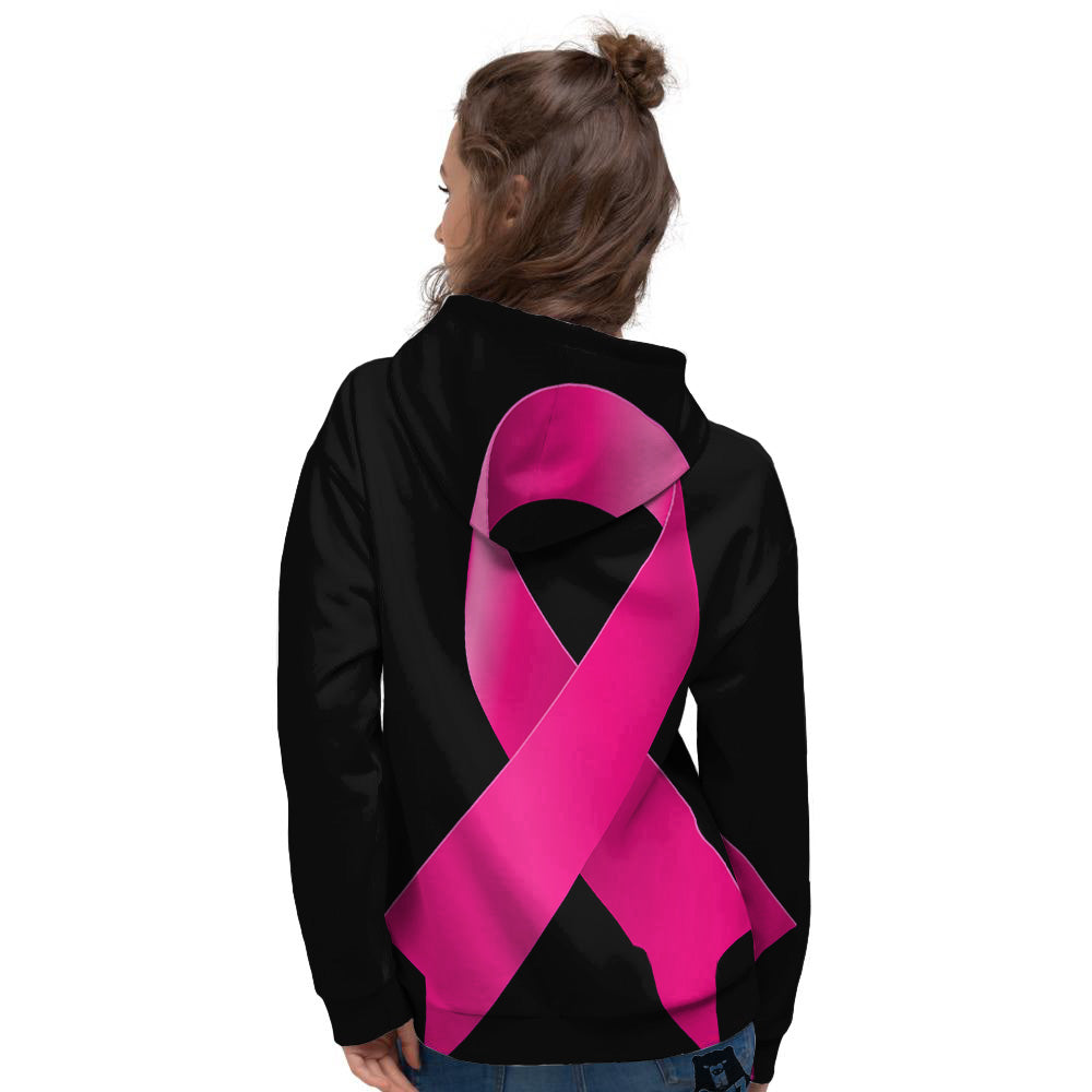 Symbol Breast Cancer Awareness Print Women's Hoodie-grizzshop