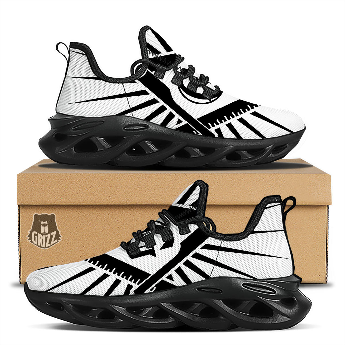 Symbol Freemasonry Print Black Running Shoes-grizzshop