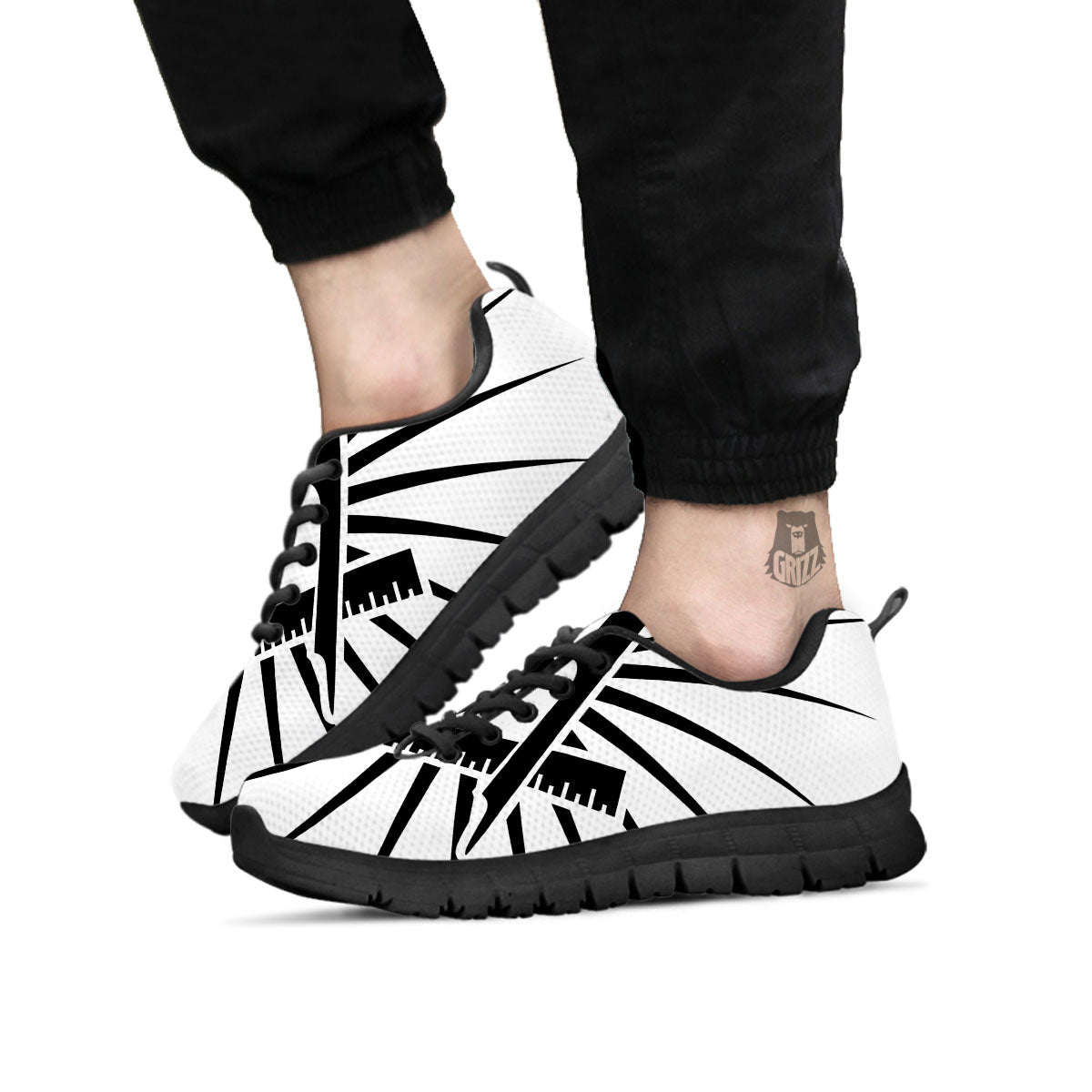 Symbol Freemasonry Print Black Sneaker-grizzshop