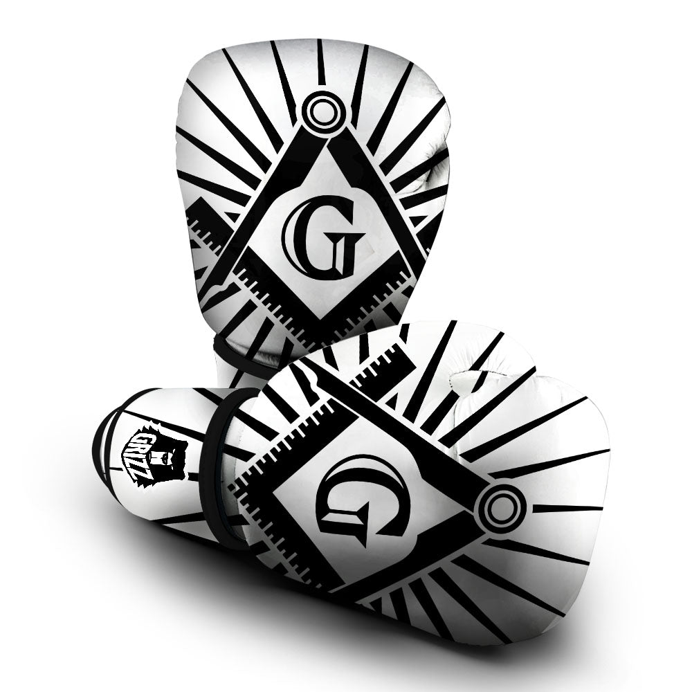 Symbol Freemasonry Print Boxing Gloves-grizzshop